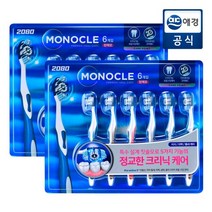 7%쿠폰必 2080 모노클 프리미엄 칫솔 6입 x 2개