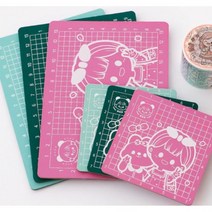 다꾸용 커팅보드 칼판 A6 제도용 고무패드 고무판 컷팅매트 칼날받침, A6민트