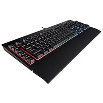 Corsair 미국출고-CORSAIR K55 RGB PRO - 동적 RGB 백라이트 - Elgato Stream Deck 소프트웨어 통합이 포함된 6개의 매크로 키 - IP42 방진 및 유출 방지 - 분리형 팜레스트 - 전용 미디어 및 볼-171191, 단일옵션, 04.RGB 프로 XT