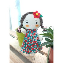 동백인형-아기 동백이, 큰꽃 빨강