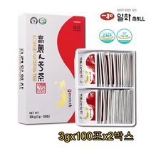 일화 고려 인삼 과립차 인삼농축액 물에 녹여먹는차 진세노사이드 10mg/g 건강차 선물세트 면역력증진 피로개선 도움 파는곳, 3gx100포x2박스(600g)