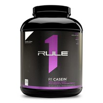 Rule One Proteins R1 카제인 - 바닐라 크림 25g 천천히 방출되는 프리미엄 미셀라 하룻밤 또는 식사 사이에 근육을 먹일 수 있음 오래 지속되는 아미노산 전달, Vanilla, 55 Servings
