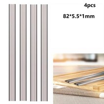 4pcs 82x5.5x1mm 전기 플레너 블레이드 HSS 가역 목재 나이프 DeWalt Bosch Makita 용 목공 부품, 한개옵션0