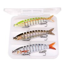 루어 TREHOOK 3pcs 10cm 17g 싱킹 스윔 베이트 크랭크 베이트 낚시 미끼 파이크 인공 미끼 키트 낚시 태클 2021 용 워블러 세트, 협력사, 10cm 10g L세트
