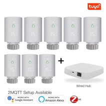 스마트온도계 스마트습도계 3.0 스마트 라디에이터 액추에이터 프로그래밍 가능한 온도 조절 라디에이터 밸브 온도 컨트롤러 음성 제어 33, 옵션 17, 협력사