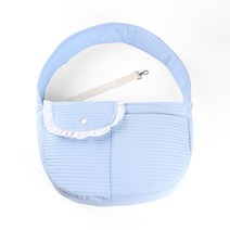 반려 고양이 강아지 슬링백 4color, 파란색