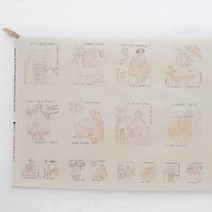 원단 20수 패브릭 면원단 커트지 퀼트 스티치 2색, 네츄럴