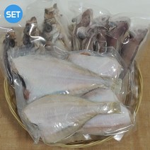 국내산 삼천포 자반용 반건조 생선 세트, 자반SET4(볼락+조기+알베기가자미)