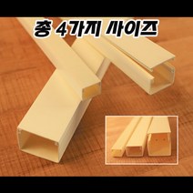 에이스몰드/PVC 랜 LAN 덕트 닥트/총 4가지 사이즈/플라스틱/케이블 전선정리 몰딩, 랜덕트 백색 100X80
