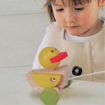 아기오리 끌기놀이 원목 장난감 선물 걸음마보조기 1살장난감 걸음마연습 아기장난감
