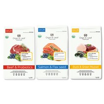 오가앤리프 강아지 사료 눈물 피부 알러지 개선 1.8kg 5.6kg 소고기 유산균 오리 초록입홍합 가수분해 연어 아마씨, 오리&초록입홍합 1.8kg