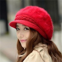 베레모 여자 빵모자 화가모자 특전사 해외 파리여행 새로운 스타일 캐주얼 여성 모자 토끼 머리 니트 여성 겨울 따뜻한 모자 최저 가격