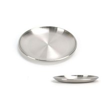 스텐 무광 원형 접시 20호-20cm 캠핑, 본상품선택