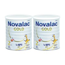 노발락 골드 2단계 분유 800g 2캔