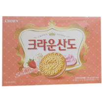 크라운 산도 딸기크림치즈 샌드, 323g, 6개