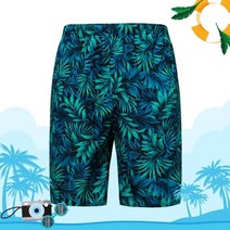 파파브로 남성 여름 바캉스룩 시원한 패턴 반바지 PC-PTH-11-그린