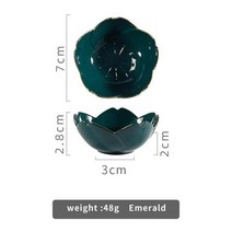크리 에이 티브 일본 사쿠라 세라믹 접시 벚꽃 카와이 접시 소스 접시 꽃 그릇 주방 소스 식초 요리, Green