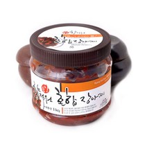 (사은품 증정) [향적원] 혼합 장아찌 1kg(유리병)+KF94마스크 2매 증정, 상세페이지 참조