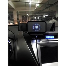 갤럭시 S22 Ultra 울트라 플러스 Plus 폴더블폰 아이폰 SE3 무선 충전 차량용 핸드폰 거치대, 블랙