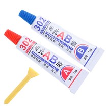 견고한 AB 접착제 에폭시 수지 가죽 고무 금속 유리 나무 문구점 키트 UV 10g + 1 세트, 한개옵션0