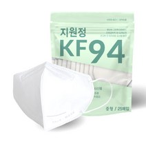 지원정 KF94 새부리형 중형 25매입 2팩 50매 귀안아픈마스크 숨쉬기 편한 벌크