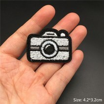 와펜 패치 자수 열접착 흑백 자수 패치 줄무늬 의류 아플리케 철 스티커 바느질 Diy 장식 배지 태극기 리폼 캐릭터 밀리터리 알파벳, 8 CT-0184
