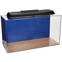 SeaClear 76.9L20갤런 아크릴 수족관 콤보 세트 61 x 33 40.6cm24 13 16인치 투명, 26 gal Flat Back Hexagon_Cobal