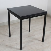 식당테이블 500X500 2인 업소용 식탁 사각 카페 탁자 lpm테이블 국내제작 사이즈변경가능 업소용 거실식탁 사이드 작은테이블, 11.블랙
