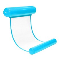 130x73cm 풍선 플로팅 워터 해먹 에어 매트리스 수영 해먹 보트 풀 의자 여름 좌석 라운지 침대 최대로드 2, 하늘색