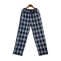 여자 데일리 꾸안꾸 밴딩 체크 일자 바지 주말룩 트레이닝팬츠 원마일웨어