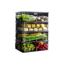 유저핏 냉장고 투명 과일정리함 야채정리함 수납함 정리보관함, 4칸