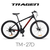 트라젠 TM-27D 27.5인치 21단 MTB자전거, 블랙, 미조립박스배송