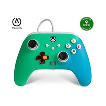 Xbox 시리즈 XS용 PowerA 고급 유선 컨트롤러 블랙, 바다 거품 페이드