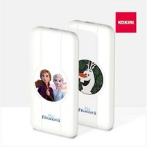 [코끼리] 겨울왕국 무선 고속 보조배터리 10000mAh 퀵차지3.0 엘사안나, 상세페이지 참조