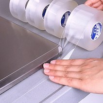 자국안남는 접착력강한 두꺼운 폭넓은 투명 실리콘 방풍 방수 테이프, 100mm x 3m