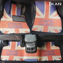 아이칸 MINI 미니쿠퍼 3세대 5도어 디자인 카매트 자동차 코일매트, 브라운, 미니쿠퍼 3세대 5도어 (발판패드_무), 미니