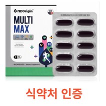 엔젯오리진 엔젯오리진 멀티맥스 1050mg X 60캡슐 혈행 건강 눈 건강 활력 비타민 미네랄 오메가3 루테인 마리골드꽃추출물 EPA DHA 중장년층 직장인 혈행 중성지질 개선, 60캡슐X6개