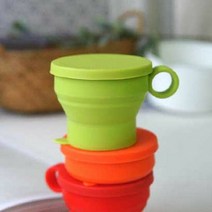 접이식이라 실용적인 뉴 실리콘 접이식 컵 3color, 단품