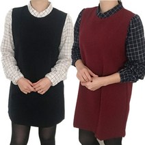 [MYLABU] 메이썸 원피스 루즈핏 체크 여자 여성 가을 겨울 결혼식 하객 임산부 임부복 드레스