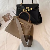 Z3JC 고급스러운 와이드 숄더 토고 가죽 숄더 겸 크로스 미니 토트백