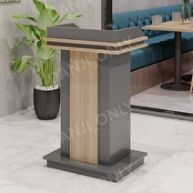 단지온니 교회 강대상 사회자 리셉션 데크스 강단 회의 안내 24종, 라이트월넛+고급그레이베젤