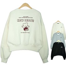 말괄량이 [뉴테디기모크롭] 주니어의류 10대의류 여아옷 맨투맨 후드 크롭