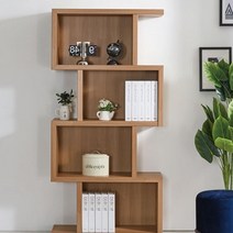 깊은책장 책장수납함 틈새책꽂이 엘리사 우측 4단 800 책꽂이 공간분리 아이방 오픈, 아카시아