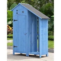 조립식 창고 농막 간이 캐비넷 농기구 수납 보관함, 5. 블루 4개(770H)-반층 보드