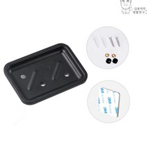 화장실 물빠짐비누홀더 샤워실 비누대 비누정리 화장실비누대 수세미받침 욕실비누홀더 비누받침대 비누대, 블랙