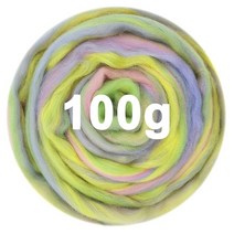 양모인형 알파카인형만들기혼합 로빙 100g 24 색 바늘 펠트 울 메리노 천연 모직 키트, 04 Color 04