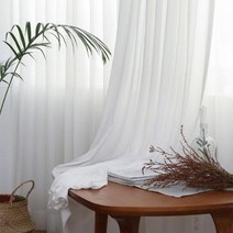 자바라커튼 커튼 가림커튼 로만쉐이드 블라인드 버티칼블라인드 음영 솔리드 화이트 깎아 지른 거실, White+W150xL250cm 1pc+3.Hooks