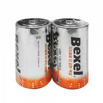 벡셀 건전지 BEXEL LR20 D 벌크2입 1.5V, 1개, 2개