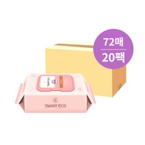 스마트에코 안단테 물티슈 캡형 72매 20팩