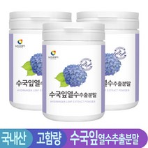 수국잎 열수 산수국 수국 추출물 분말 덱스트린 국내산 60대 여성 썬버지놀 게르마늄 락토페린 100gx3통